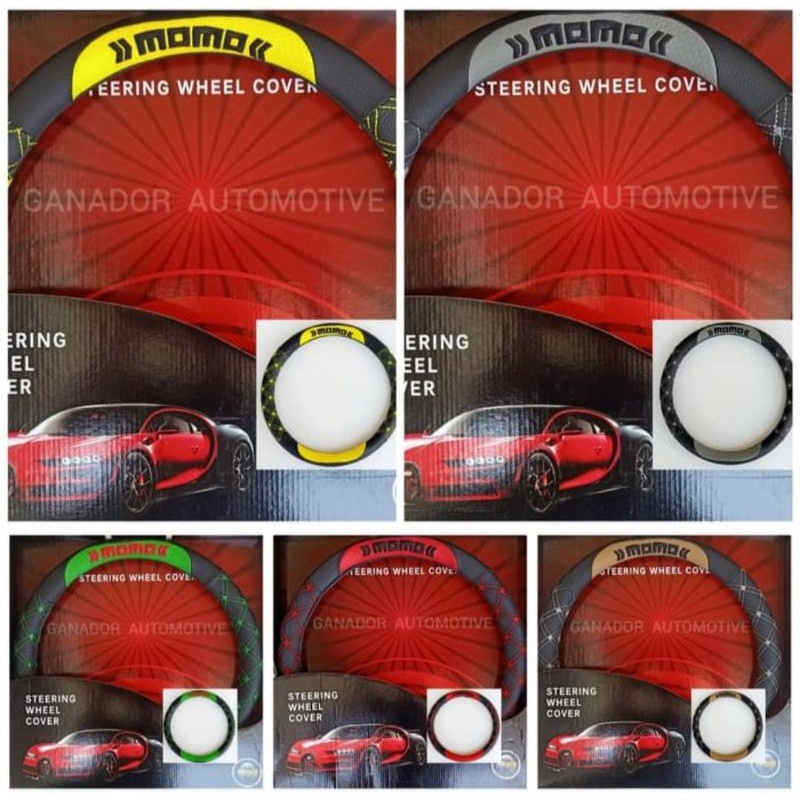 Cover Sarung Setir Mobil Toyota AVANZA Stir MBTech Bordir MOMO