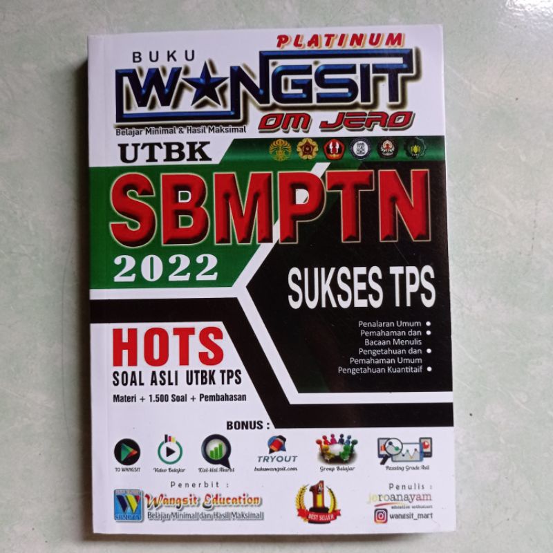 

Preloved buku wangsit platinum SBMPTN 2022