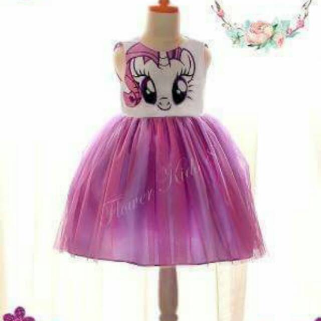 Flower kids little pony rarity dress