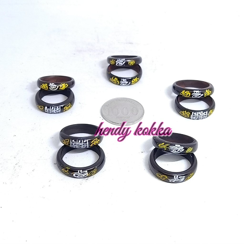 GROSIR 10pcs Cincin kokka kaukah kaokah Ukir HTM