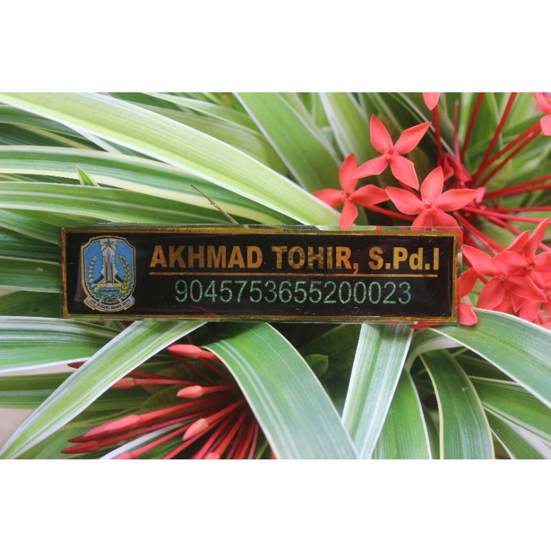 

nama dada / name tag / pin