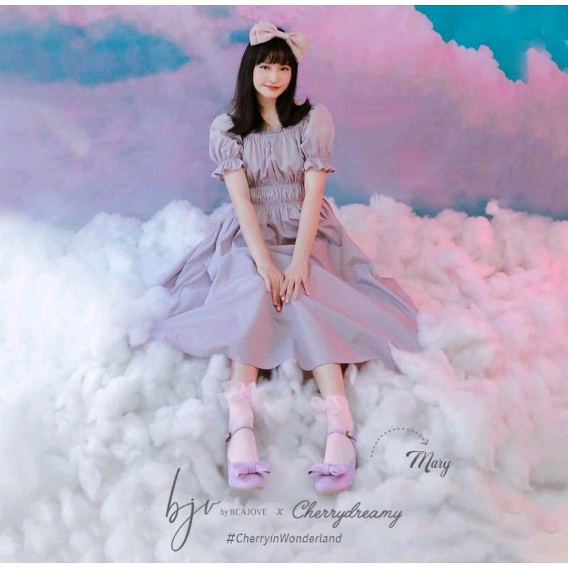 beajove x cherrydreamy, mary heels in lavender purple, NEW, ready stock