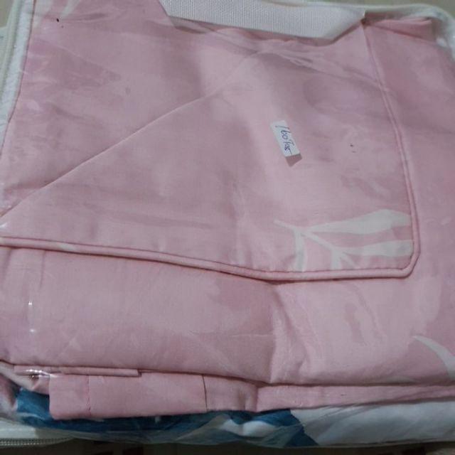 Sprei Katun Jepang Ori Daun Abu Putih Coklat Aneka Ukuran 200 180 160 140 120 100 90