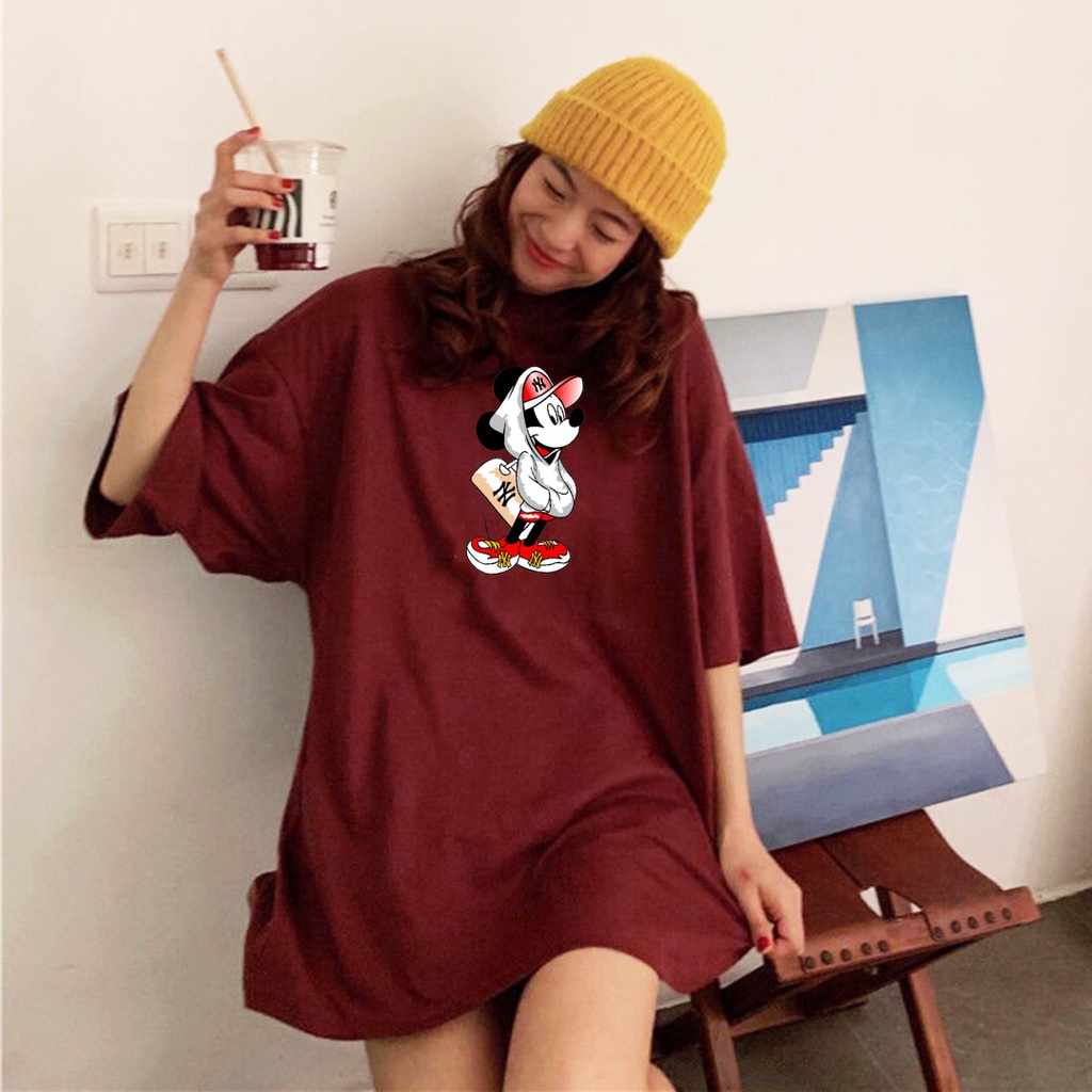 Kaos Wanita Oversize Jumbo NY MIKI XXL LD 120