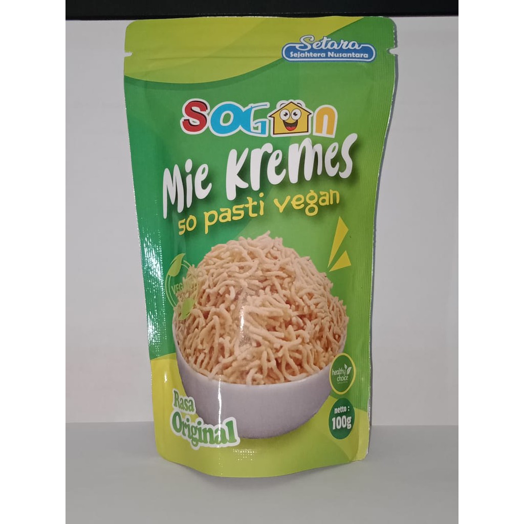 

SOGAN MIE KREMES 100GR Vegan Camilan Instant Mie Gemes