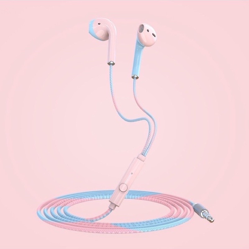 Headset Two Tone Macaron Hifi Super bass