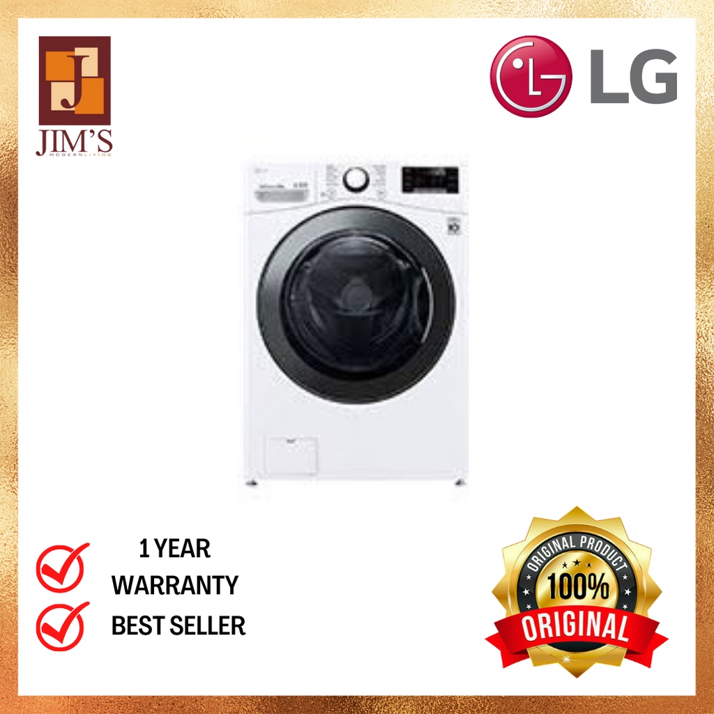 LG MESIN CUCI 1 TABUNG F2720SVRV FRONT LOADING 20KG 6 MOTION DIRECT DRIVE TURBO WASH