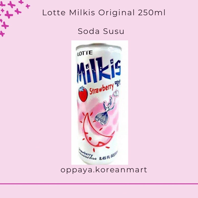 

LOTTE Milkis Original 250ml | Soda susu made in Korea