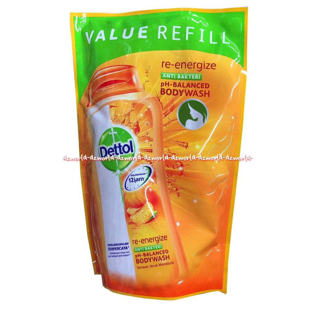 Dettol Anti Bakteri Bodywash Sabun Mandi Reffill Tersedia 3 Varian 450ml