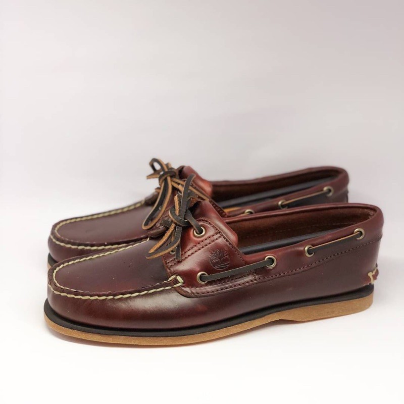 Timberland Iconic Classic Boat Shoes Medium Brown Full Grain