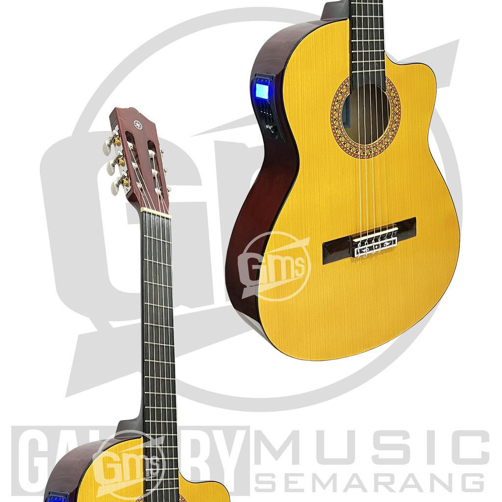 Gitar Klasik Elektrik Cutaway Nylon C315 Tanam Besi Gitar Klasik Elektrik Cutaway Equalizer Tuner LC Prener