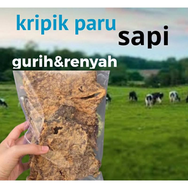

Kripik paru sapi klaten super gurih 200g murah