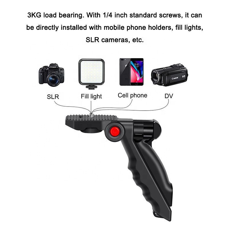 Paket Tripod Vlog 5in1 Paket Youtuber - Vlogging Kit Selfie Video with Holder LED Microhpone Remote Shutter