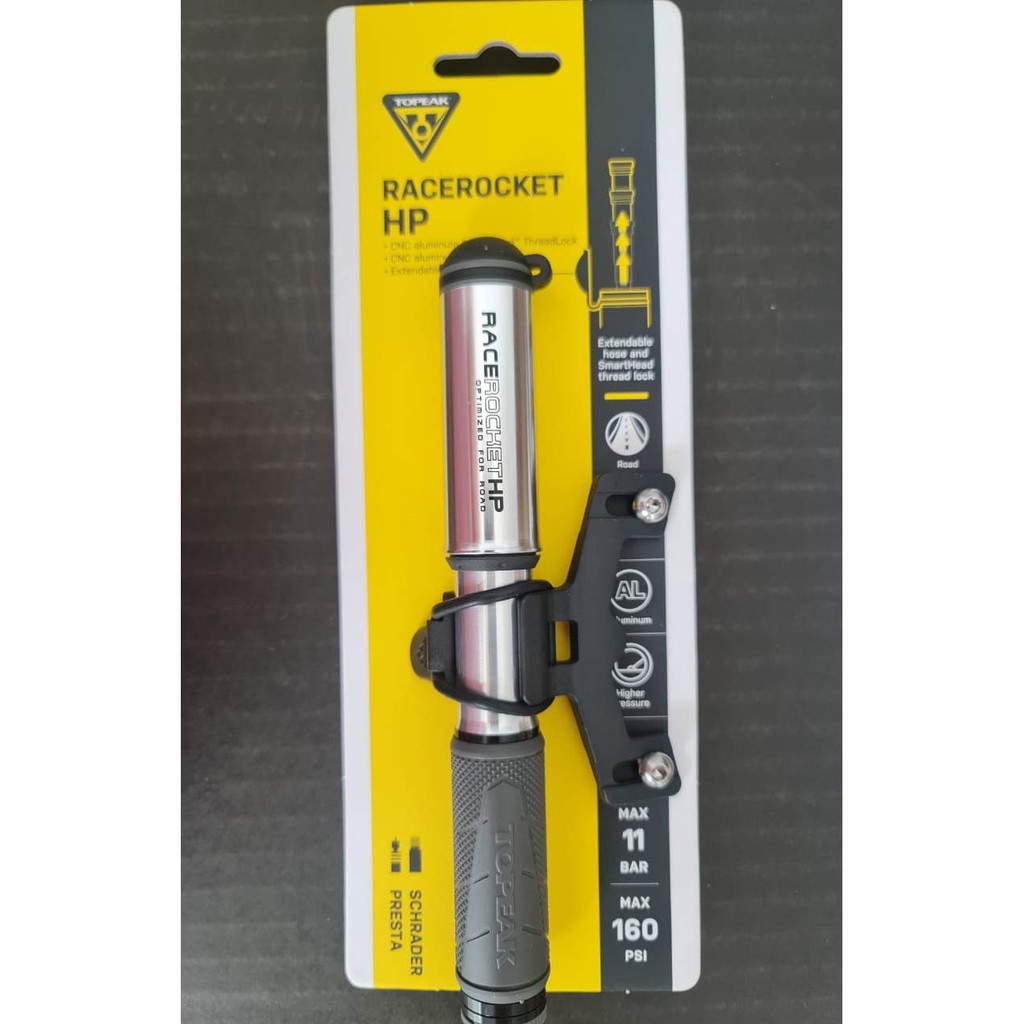 topeak Mini pump race rocket hp160psi pompa portable
