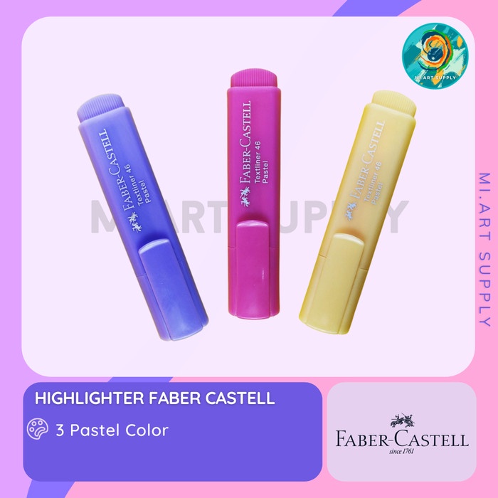 

Highlighter / Text Marker FABER CASTELL Pastel 46 - ROSE