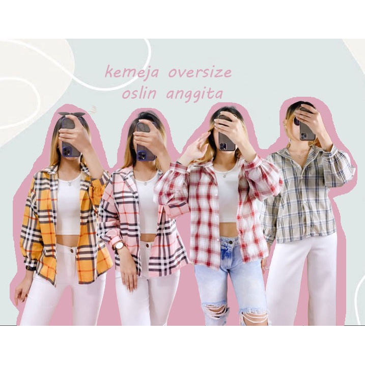 RX Fashion - Kemeja Oversize Oslin Anggita / Kemeja Osaka -BN