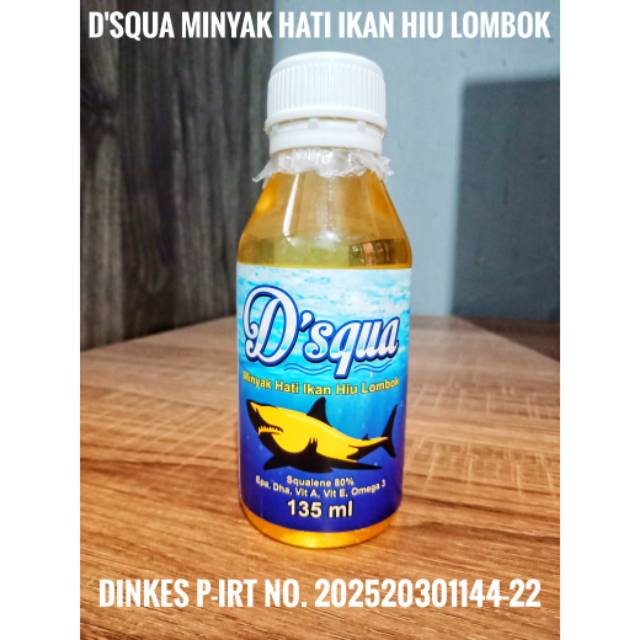 

D'squa minyak hati ikan hiu lombok isi 135ml.