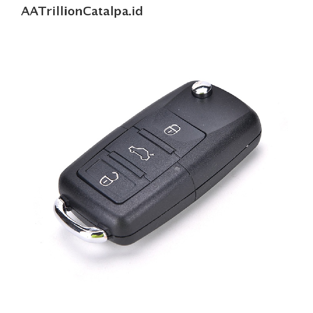 Aatrillioncatalpa Casing Kunci Remote Lipat 3 Tombol Untuk Volkswagen VW Golf Passat Polo Bora