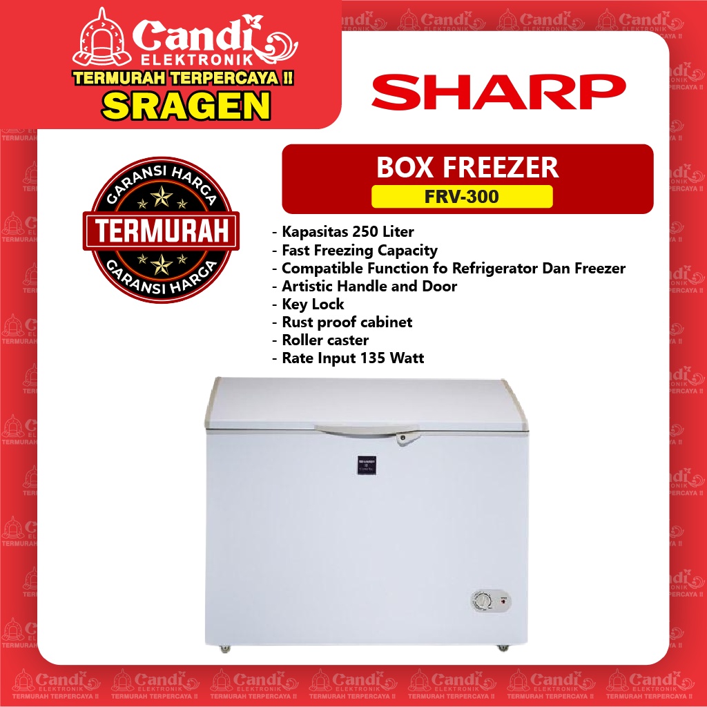 SHARP Box Freezer 250 Liter FRV-300