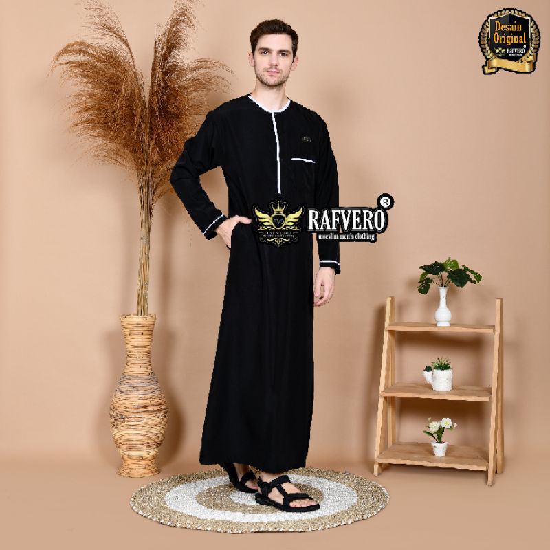 Gamis Jubah Pria Al-Ghaffi ORIGINAL RAFVERO - Gamis Pria Terbaru - Gamis Pria Termurah