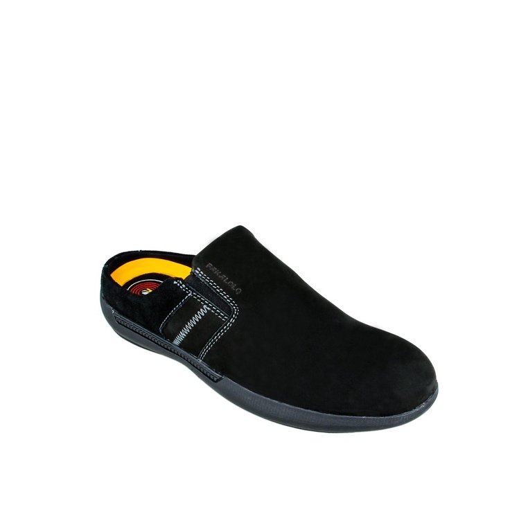 SEPATU SANDAL KULIT PAKALOLO PRIA ORIGINAL CASUAL ASLI HITAM PB01