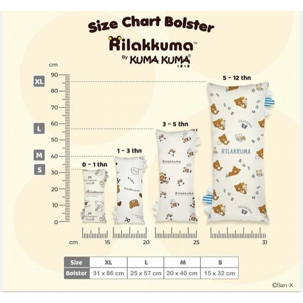 BOLSTER SERIES RILAKKUMA BY KUMA-KUMA