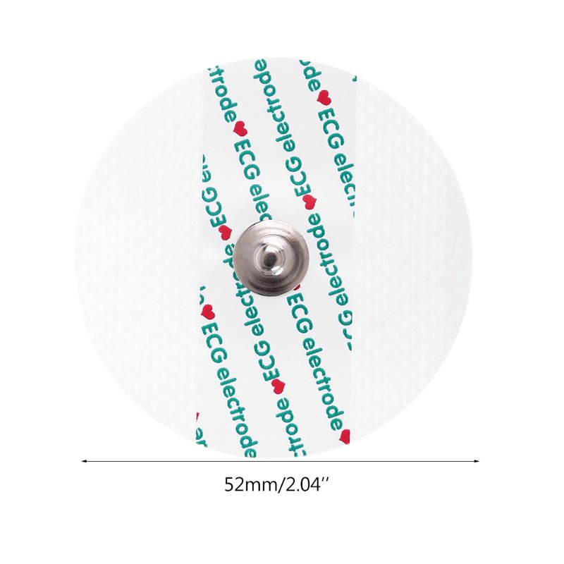 Btsg 50x/Set Bantalan Elektroda Sekali Pakai Elektroda Non-woven Untuk Monitor Jantung EKG EKG