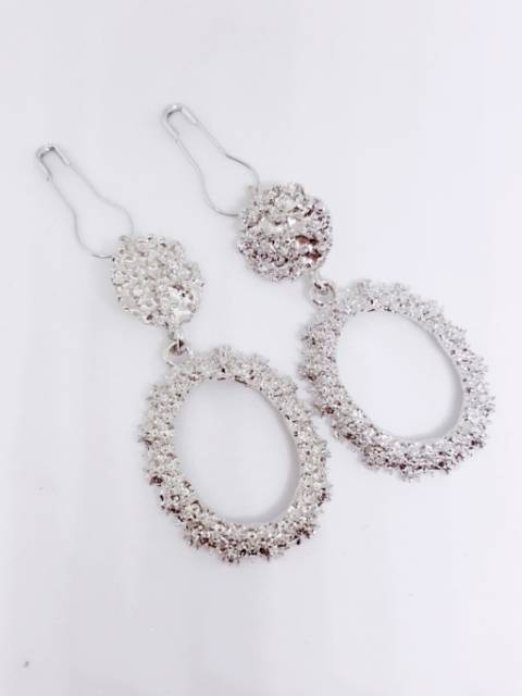 A95 Anting hijab juntai oval