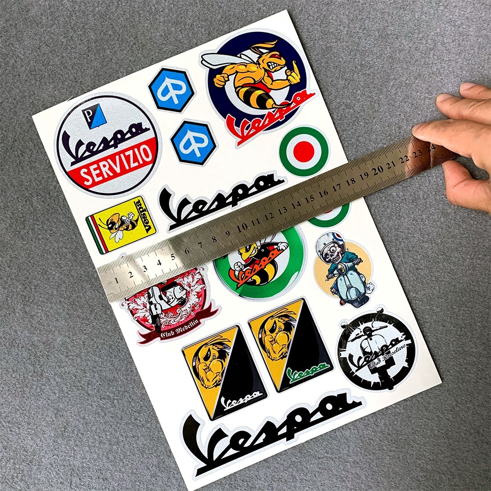 3m Stiker Reflektif Untuk PIAGGIO VESPA GTS GTV LX LXV LT PX PRIMAVERA 50 125 150 200 250 300 300ie AGV Vinyl Motor Decals