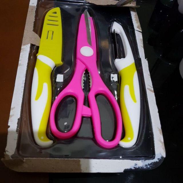 Pisau Set 3 Jenis Talenan Bukaan Kaleng Dan Filler Serba Guna