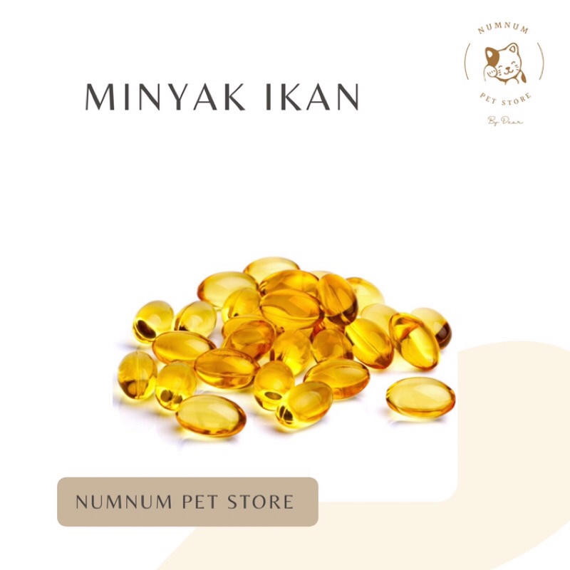 Minyak Ikan - Vitamin untuk kucing dan anjing - eceran per butir