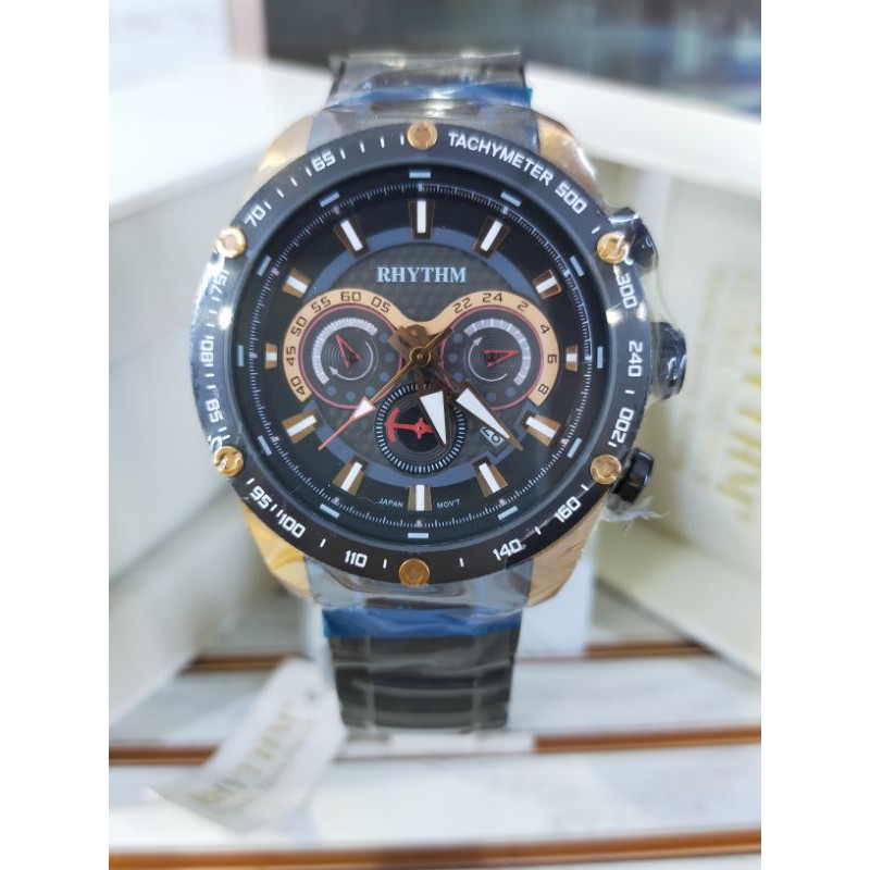 ( ORIGINAL ) Rhythm S1420S Jam Tangan Stainless Steel / S 1410 S