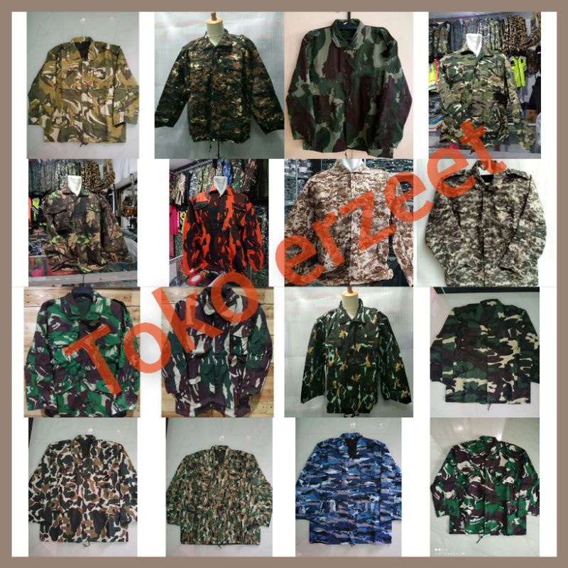 jaket loreng tni-jaket army-jaket doreng-jaket loreng bolak balik