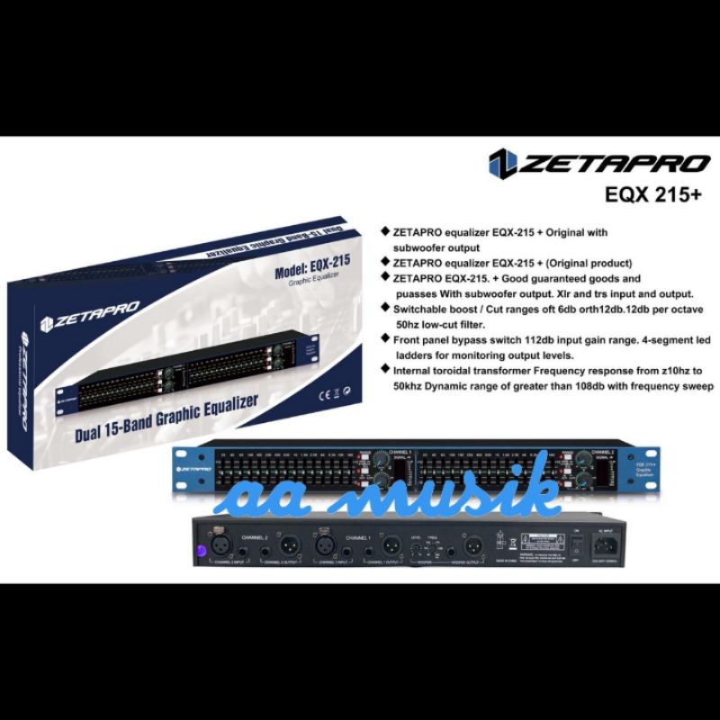 EQUALIZER ZETAPRO EQX 215 SUB/EQX215