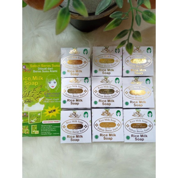 sabun beras susu pemutih badan dan wajah