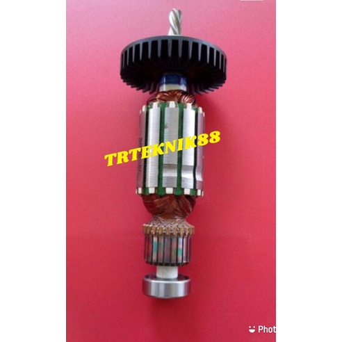 ARMATUR ANGKER ROTOR GULUNGAN DINAMO MESIN BOR MERK MAKITA TIPE 6412