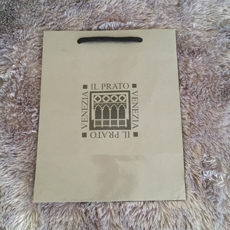 

Il Prato Venezia Branded Italy Europe Paperbag Shopping Bag Import Tas Kantong Belanja Branded Ori