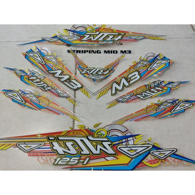 Striping Yamaha Mio M3 transparan Thailand