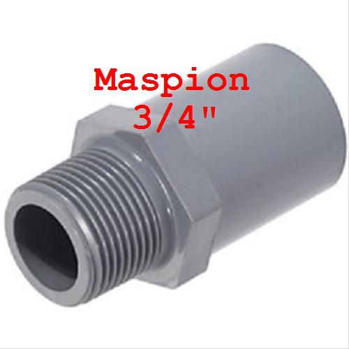 valve sock /  sambungan lurus drat luar 3/4&quot; maspion