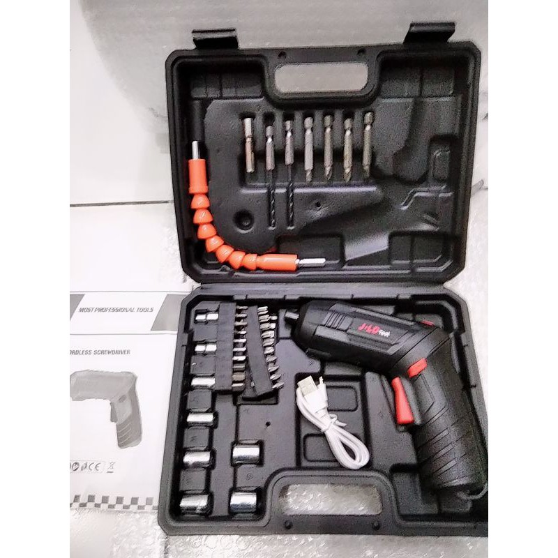 JLD Mesin Bor Cordless Buka Pasang Baut - JLD Cordless Screwdriver