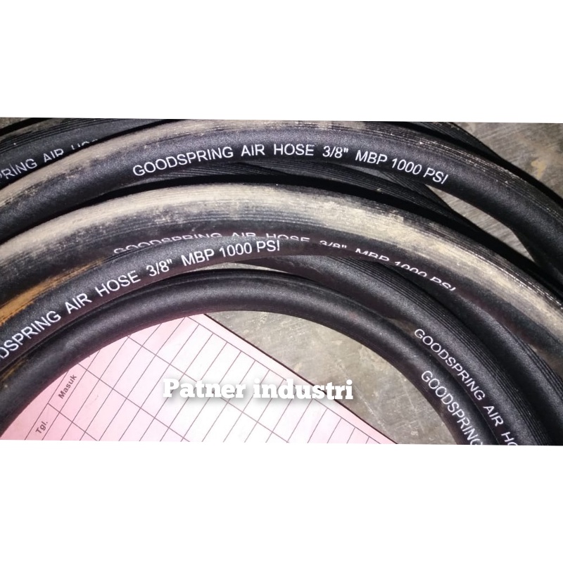 Selang air hose 3/8" good spring/roll