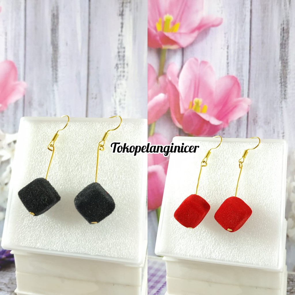 Anting Dadu kekinian Anting hijab fashion aksesoris gaya bohemian By Tokopelanginicer