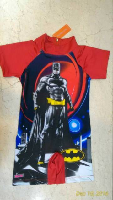 BAJU RENANG ANAK COWOK 8-12 TAHUN SIZE 2L- 4L MC QUEEN / SPIDERMAN / BATMAN BEN'S ORIGINAL