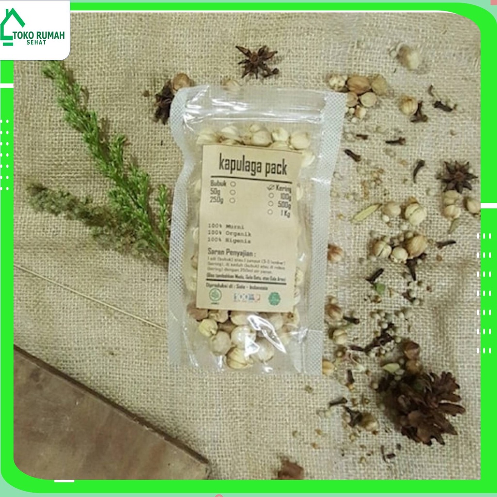 

KAPULAGA/KAPULOGO KERING 100 gr - Amomum Compactum - MURNI - JSR