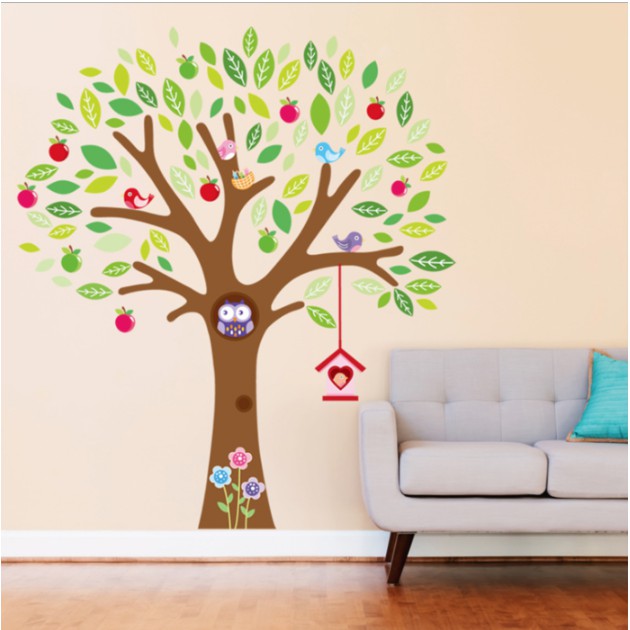 Dinding Stiker Transparan / Wall Sticker / (60x90cm x 2set) A03 TKM