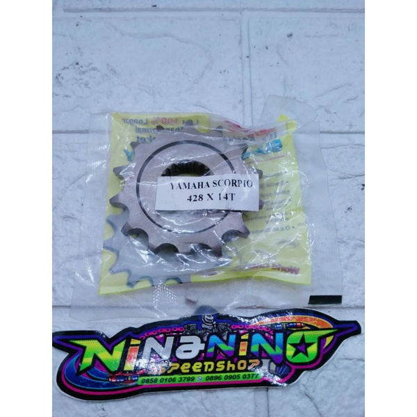 Gear depan SSS 428-14 Scorpio