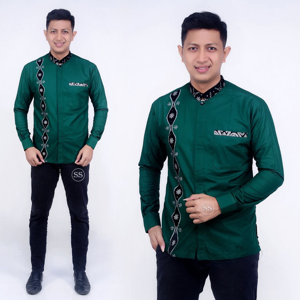 Baju Koko Kurta Dewasa Lengan 3/4 Dan Lengan Pendek Material Catton Adem Serap Keringat