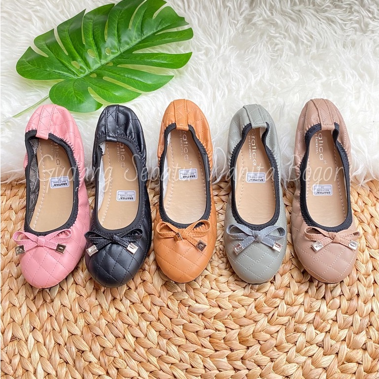 Gratica Sepatu Wanita Flatshoes Balerina Leona DR 32