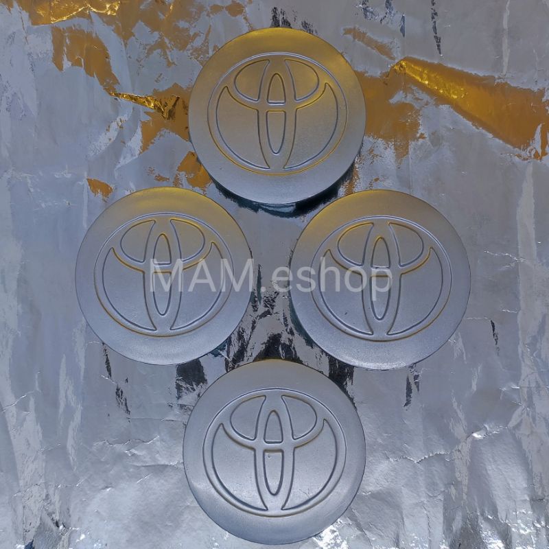 Dop Toyota Wheel Dop Kijang LGX Krista Silver isi 4pcs Penutup Velg Mobil