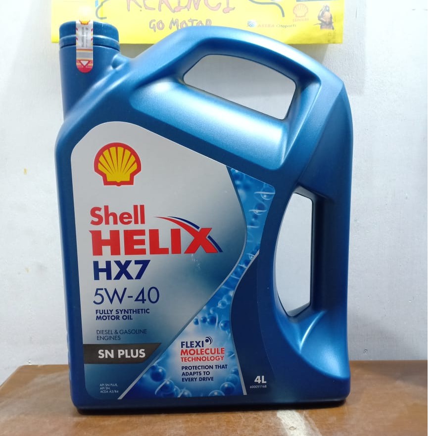 OLI SHELL HELIX HX7 PLUS 5W-40 4L GALON - OLI SHELL HELIX HX7 5W-40 4L